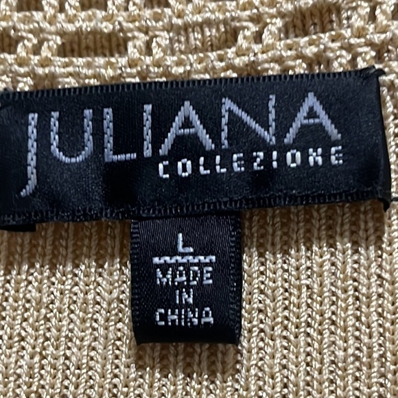 JULIANA SILK BLEND KNIT WOMENS SWEATER SIZE L - Picture 7 of 8